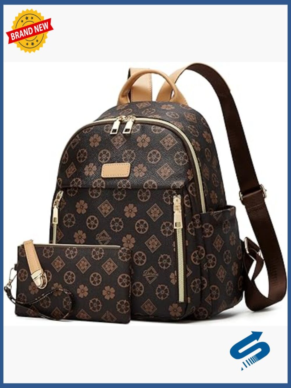 Mini Backpack for Women Daypack Purse Casual Travel Bag with Laptop Compartment